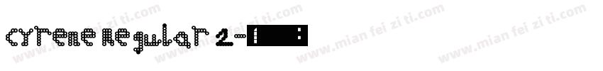 Cyrene Regular 2字体转换